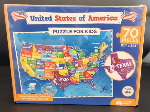 United States Puzzle For Kids 70pcs