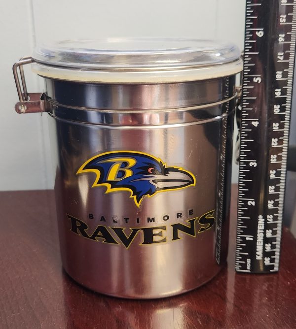 Baltimore Ravens Canister Silver