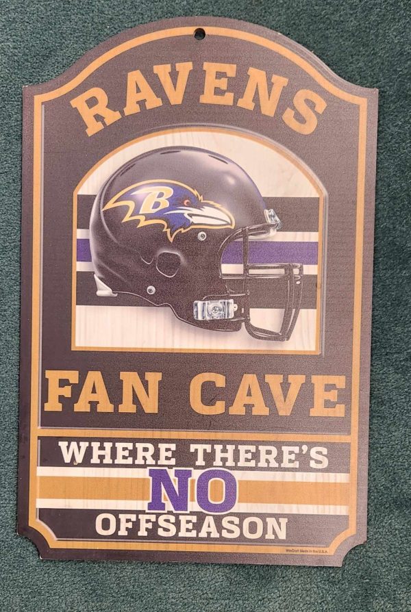 Baltimore Ravens Fan Cave Sign