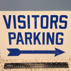 Plastic Sign Visitors Parking