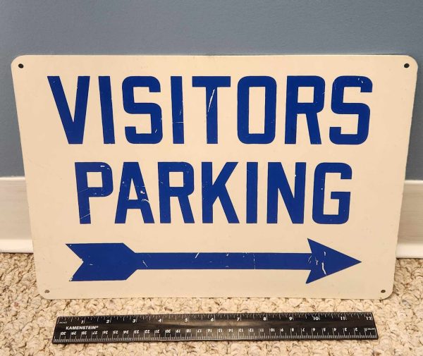 Plastic Sign Visitors Parking