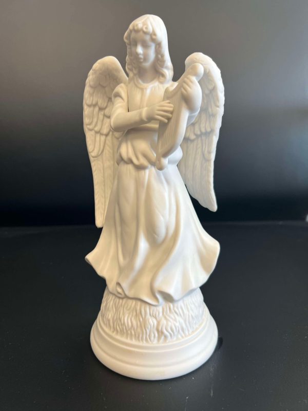 Schmid Music Box Angel w/ Harp - 1988