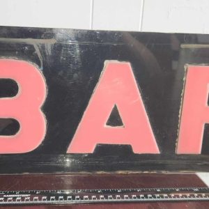 Plastic Bar Sign