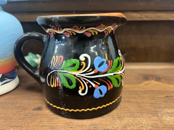 Vintage Hungarian Redware Pitcher 4.5"