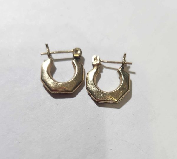 Goldtone Dainty Small Hoop Earings