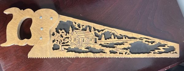 Woodworks Carved Cabin Saw