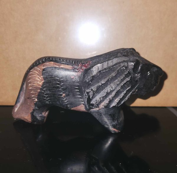 Vintage Soapstone Animals From Kenya Lion - Image 2