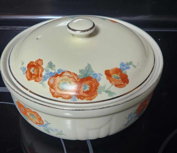 Halls Superior Kitchen Orange Poppy Covered Dish - Image 2