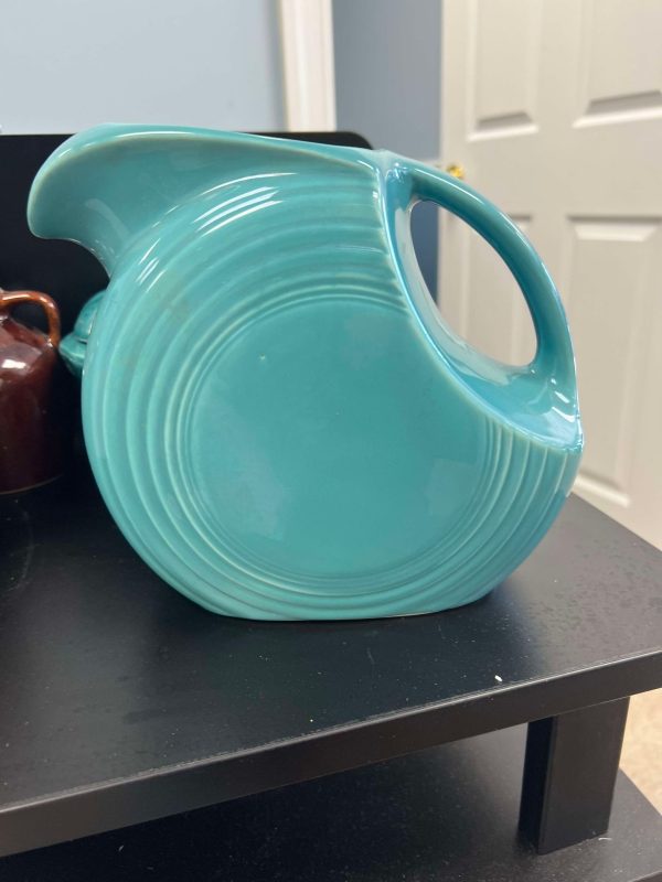 Teal Fiesta Ware Pitcher