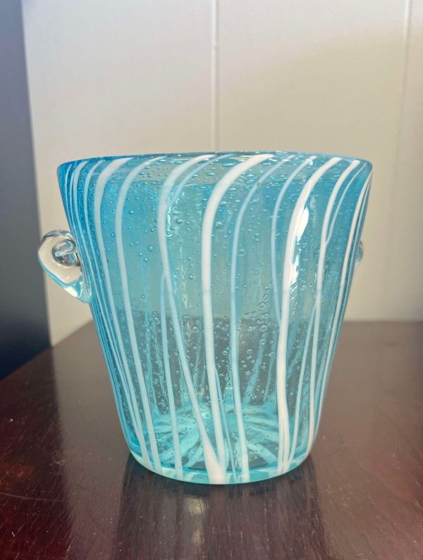 Vintage Murano Art Glass Ice Bucket