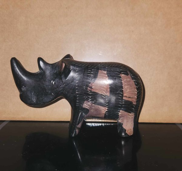 Vintage Soapstone Animals From Kenya Rhino