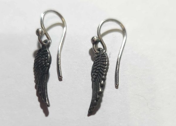 Sterling Silver Angel Wing Dangle Earings