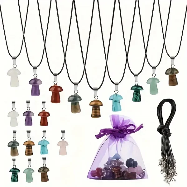 Mushroom Necklace w/ Rope