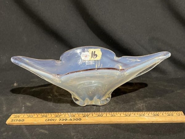 Hand Blown Glass Dish / Vase