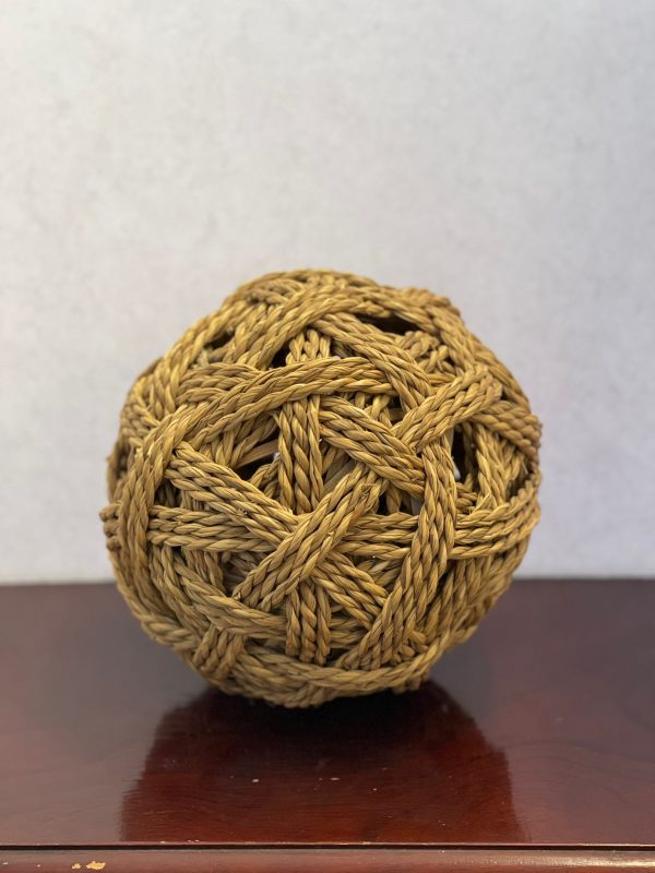 5” Nautical Knot Seagrass Woven Ball