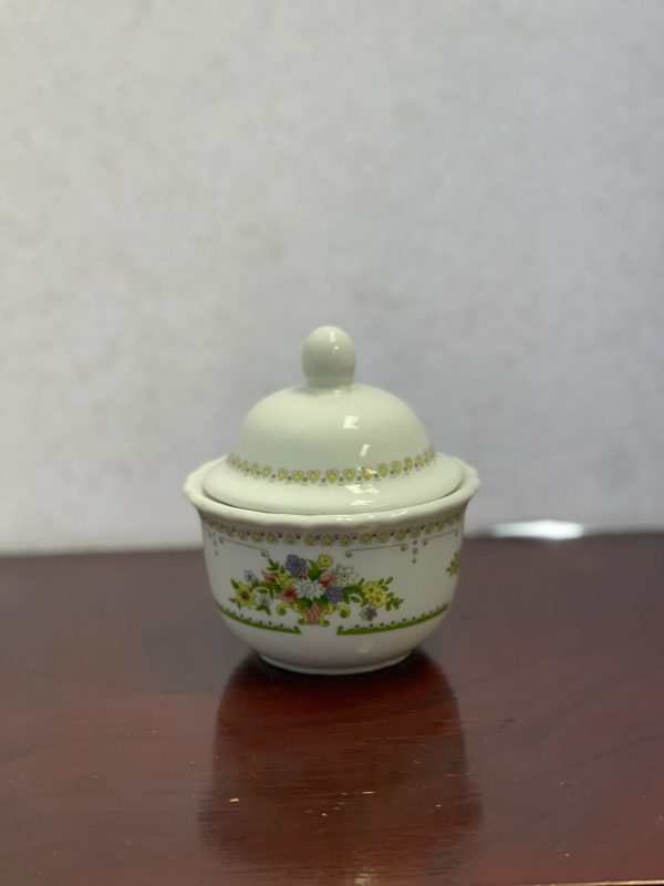 Vintage Sugar Container - Floral