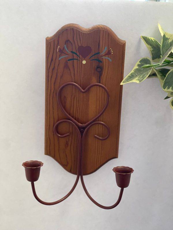 Heart Wall Candle Holder