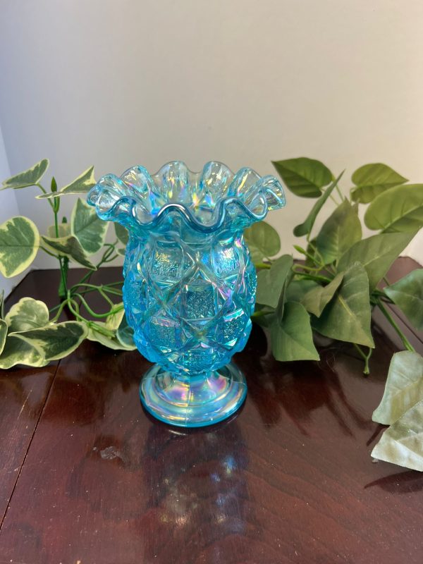 Westmoreland Carnival Glass - iridescent Ice Blue