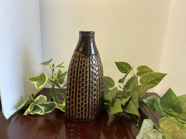 Brown & Tan Home Decor Item/Vase