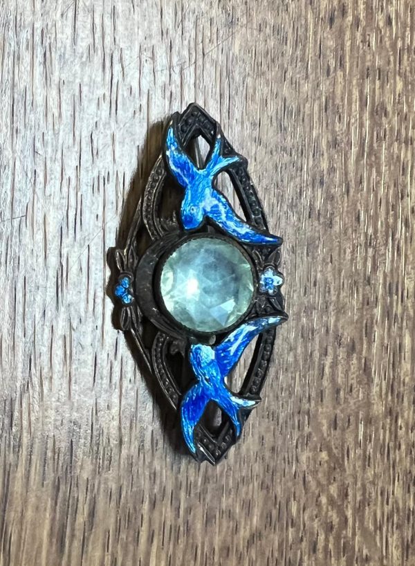 Blue Bird Costume Jewerly Broach