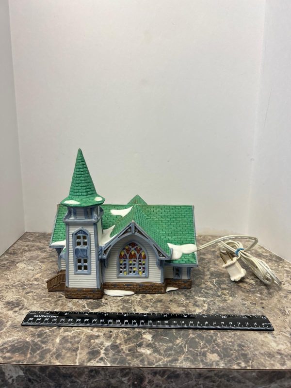 Department 56 Bachman's Home Town Church Lighted Holiday Village House - No Box