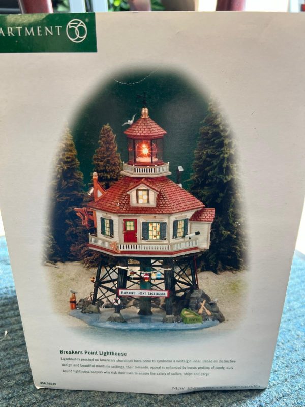 Department Dept 56 Breakers Point Lighthouse New England Village