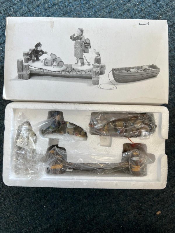 Dept 56 Heritage Village Collection Lobster Trappers -  Retired