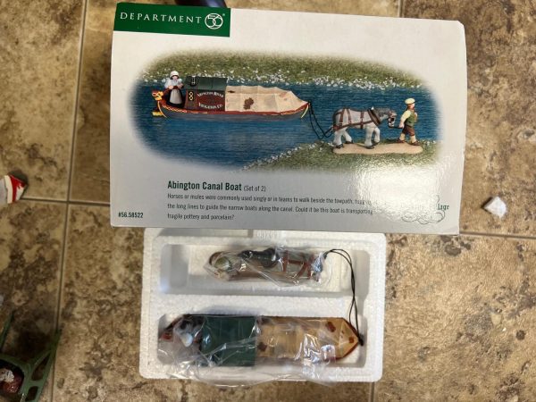 Dept 56 Abington Canal Boat