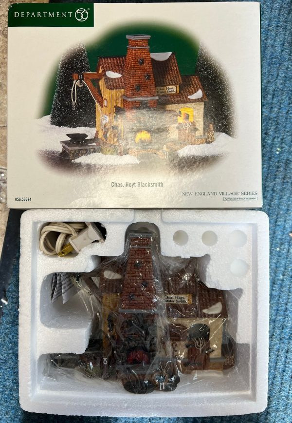 DEPT 56 CHAS. HOYT BLACKSMITH Lighted