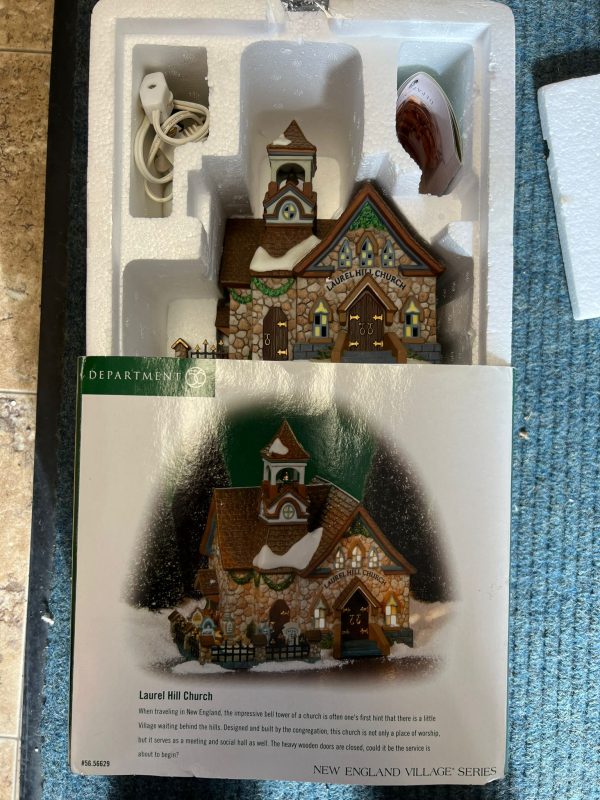 Dept 56 New England Village Laurel Hill Church