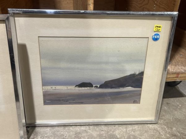 Charles Mulvey - Beach at Dusk Water Color