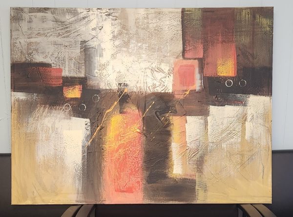 Large Bottle Canvas Abstract