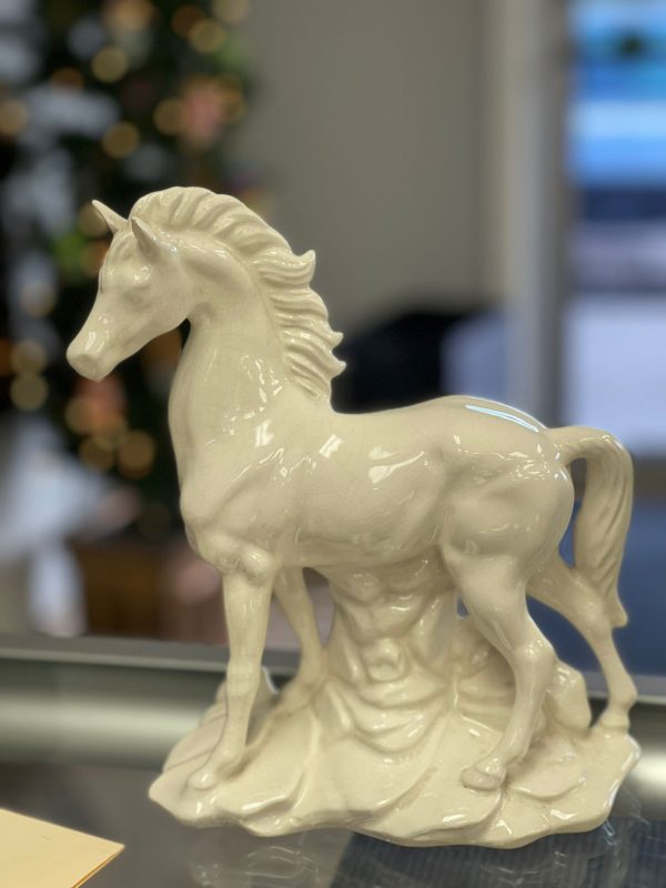 Vintage Porcelain Horse Stallion