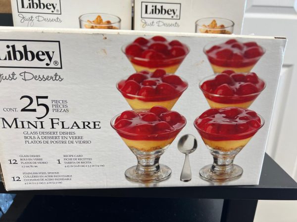 Libby Mini Dessert Glasses w/ Spoons - 25